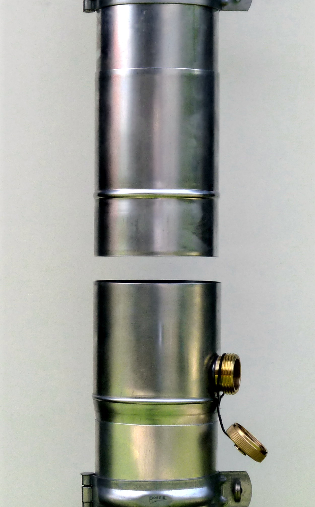 Regensammler aus Titanzink NW 100 mm mit Abgang 1 1//4 Zoll 42,4 mm
